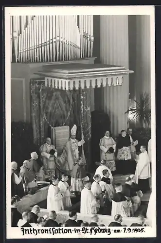 Foto-AK Berlin, Sankt Hedwigs-Kathedrale, Intronisation am 7. September 1905