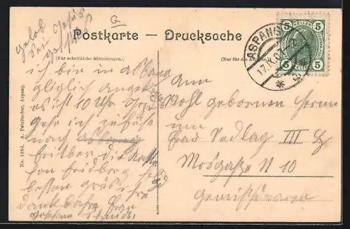 AK Aspang am Wechsel, Blick auf den Hauptplatz