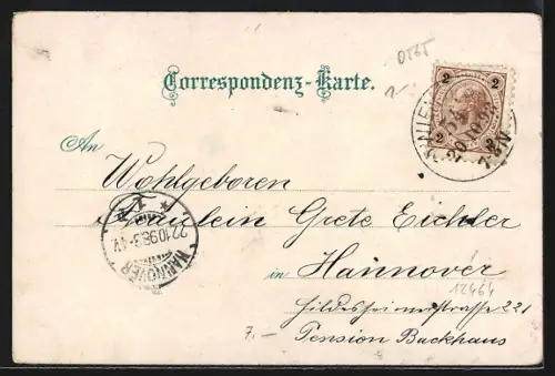 Lithographie Wien, Ansicht der Votivkirche