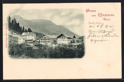AK Wildbüchl, Teilansicht der Ortschaft