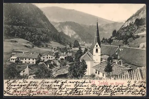 AK St. Jodok a. Brenner, Panoramaansicht