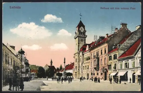 AK Leibnitz, Rathaus mit dem unteren Platz