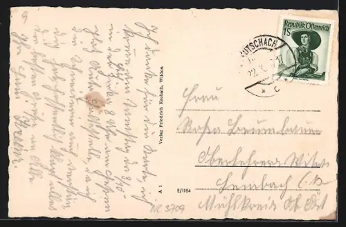 AK Leutschach /Stmk., Strassenpartie an der Kirche