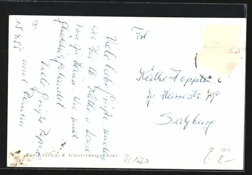 AK Leutschach, Blick zum Schloss