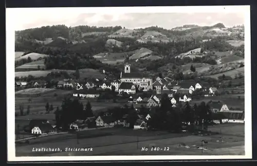 AK Leutschach /Stmk., Blick zur Kirche