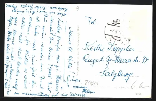 AK Leutschach /Stmk., Blick zur Kirche