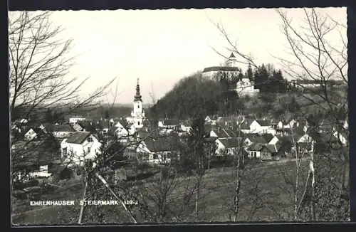 AK Ehrenhausen / Steiermark, Panorama mit Schloss