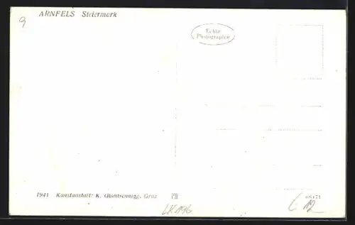 AK Arnfels /Stmk., Ortspartie mit Kirche