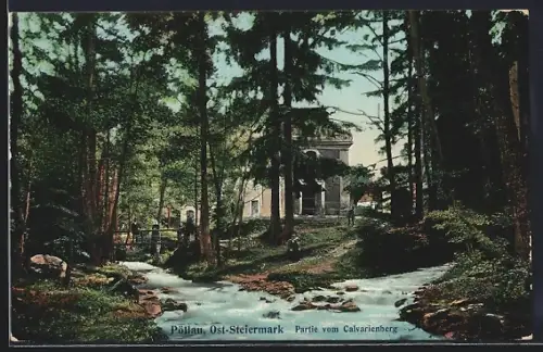 AK Pöllau /Steiermark, Bach am Calvarienberg