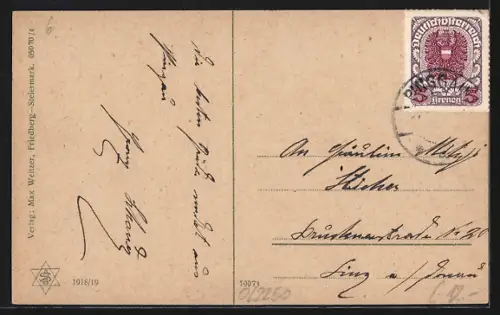 AK Pinggau /Steiermark, Ortsansicht mit Kirche