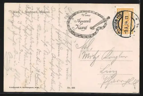 AK Wien, Meierei im Stadtpark