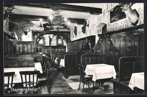 AK Wien, Gaststätte Stephanskeller, Inh. Alfred Jirovec, Rotenturmstrasse 11