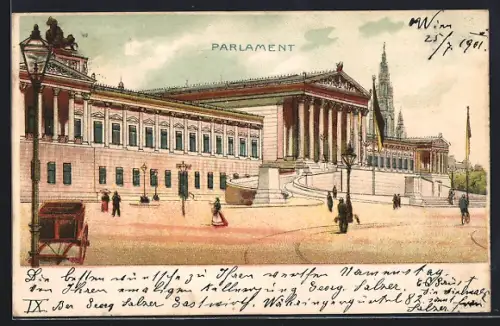 Lithographie Wien, Parlament