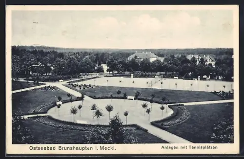 AK Ostseebad Brunshaupten, Anlagen mit Tennisplätzen