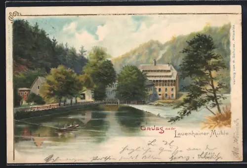 Lithographie Mittweida, Lauenhainer Mühle