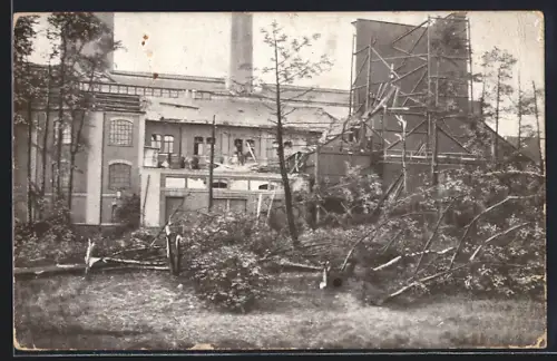 AK Chemnitz, Sturm-Katastrophe am 27. Mai 1916, Chemnitzer Elektrizitätswerk