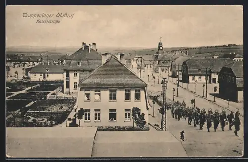 AK Ohrdruf, Truppenlager, Kaiserstrasse