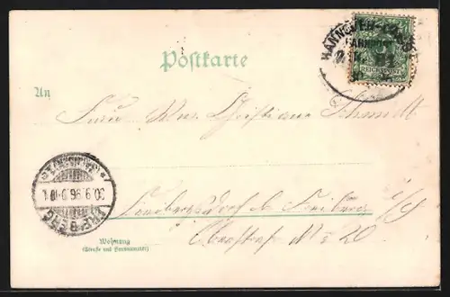 Lithographie Göttingen, Rathaus, Plesse, Cafe Rohns, Stadtansicht