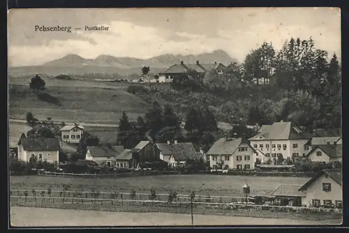 AK Peissenberg, Ortsansicht aus der Vogelschau