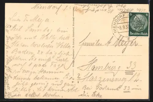 AK Niendorf /Ostsee, Post-Erholungsheim