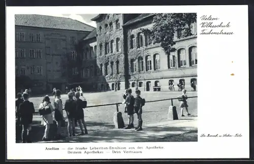 AK Uelzen, Volksschule, Taubenstrasse