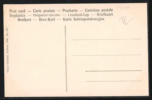 AK Hatzenport a. d. Mosel, Ruine Bischofstein, Dampfer auf der Mosel