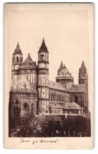 Fotografie unbekannter Fotograf, Ansicht Worms, Blick auf den Dom