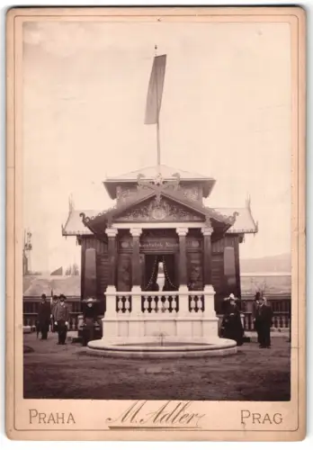 Fotografie M. Adler, Prag, Charvátova ulice, Ansicht Prag, Ausstellung, Pavillon Erzherzog Ferdinand von Österreich-Este