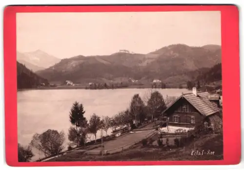 Fotografie J. Rögel, Mariazell, Hauptplatz, Ansicht Mariazell, Wohnhaus am Erlaf-See