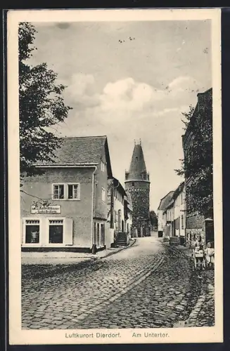 AK Dierdorf, Korbwaren Groth & Breitkreuz, Am Untertor