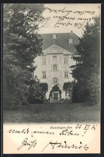 AK Freiburg / Breisgau, Schloss Munzingen