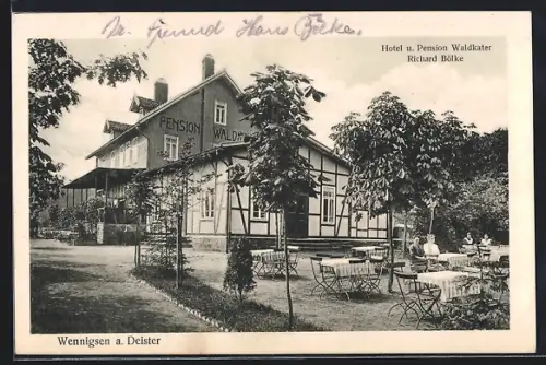 AK Wennigsen a. Deister, Hotel u. Pension Waldkater v. Richard Bölke