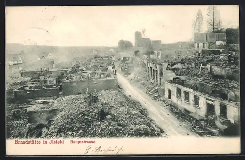 AK Ilsfeld, Brandstätte in der Hauptstrasse