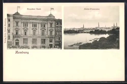 AK Hamburg, Dresdner Bank, Jungfernstieg 22