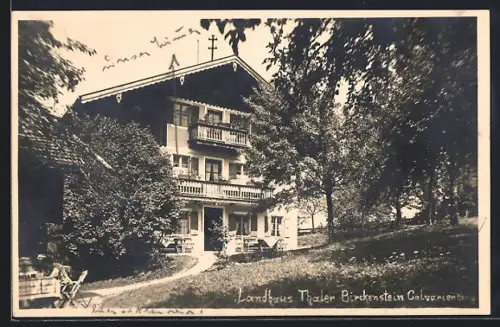 Foto-AK Birkenstein, Hotel-Landhaus Thaler am Calvarienberg