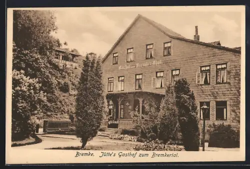 AK Gleichen-Bremke / Göttingen, Jütte's Gasthof zum Bremkertal