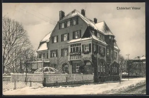 AK Weimar, Töchterhort, Harthstrasse 24, jetzt Eduard-Rosenthal-Strasse
