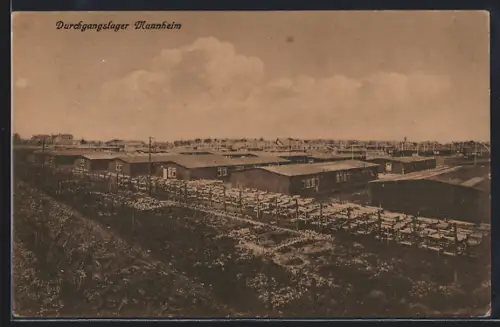 AK Mannheim, Baracken des Kriegsgefangenen-Durchgangslagers