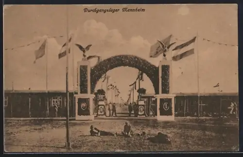 AK Mannheim, Durchgangslager, Eingang