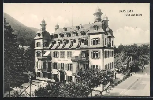AK Bad Ems, Hotel vier Türme