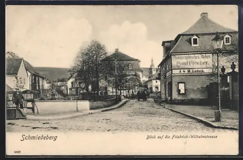 AK Bad Schmiedeberg, Blick in die Friedrich-Wilhelm-Strasse