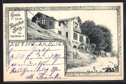 AK Bad Berka a. J., Gasthof Rauschenburg