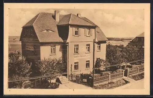 AK Doberschau b. Bautzen, Restaurant und Konditorei Fleckl, Bes. A. Fleckl