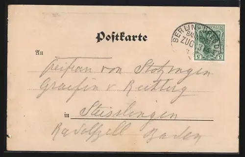 AK Baruth /Mark, Schloss d. Fürsten zu Solms-Baruth, Fürstl. Park