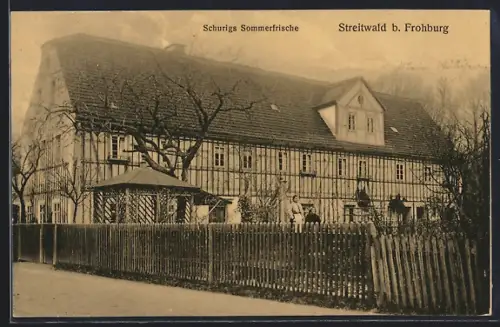 AK Streitwald b. Frohburg, Schurigs Gasthof