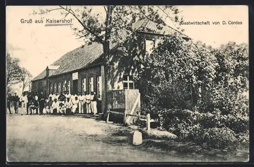 AK Kaisershof /Wangerland, Gasthaus von. D. Cordes