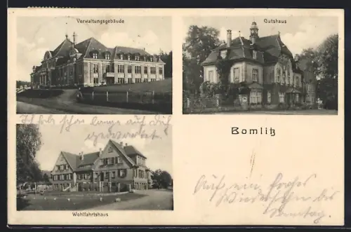 AK Bomlitz, Gutshaus, Verwaltungsgebäude, Wohlfahrtshaus