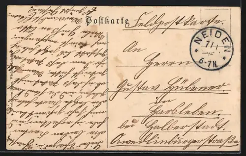 AK Neiden, Bäckerei, Dorfstrasse, Rittergut, Kirche