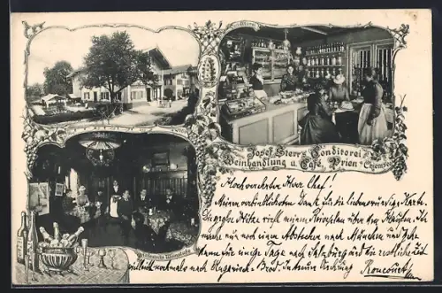 AK Prien a. Chiemsee, Conditorei und Weinhandlung von Josef Sterr