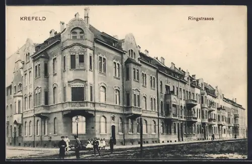 AK Krefeld, Partie in der Ringstrasse
